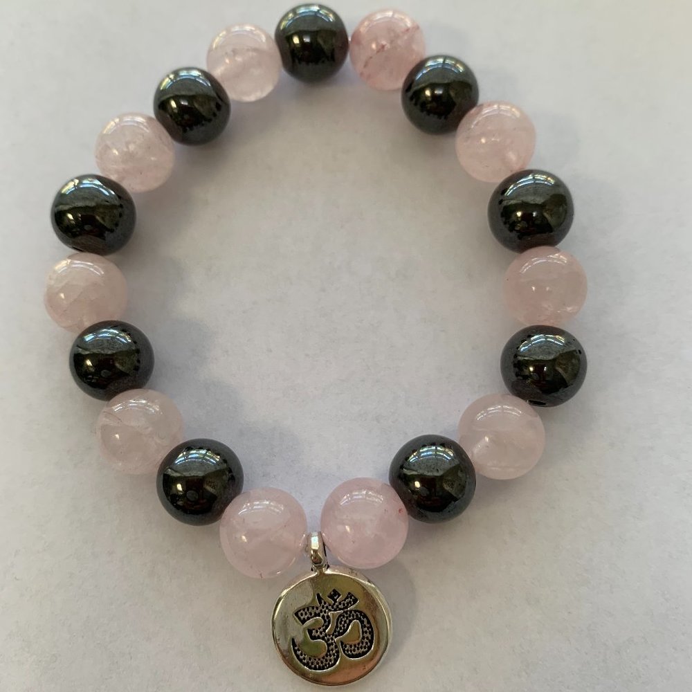 Rose Quartz & Hematite Bracelet